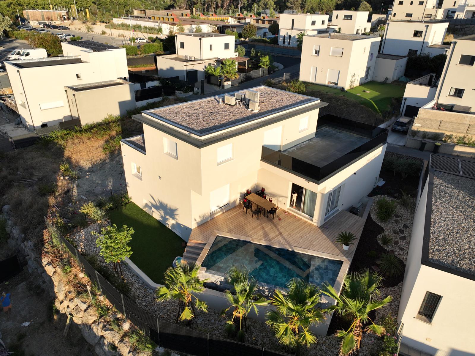 villa vue de haut